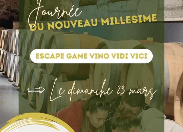 Image Journée du Nouveau Millésime : escape game Vino Vidi Vici